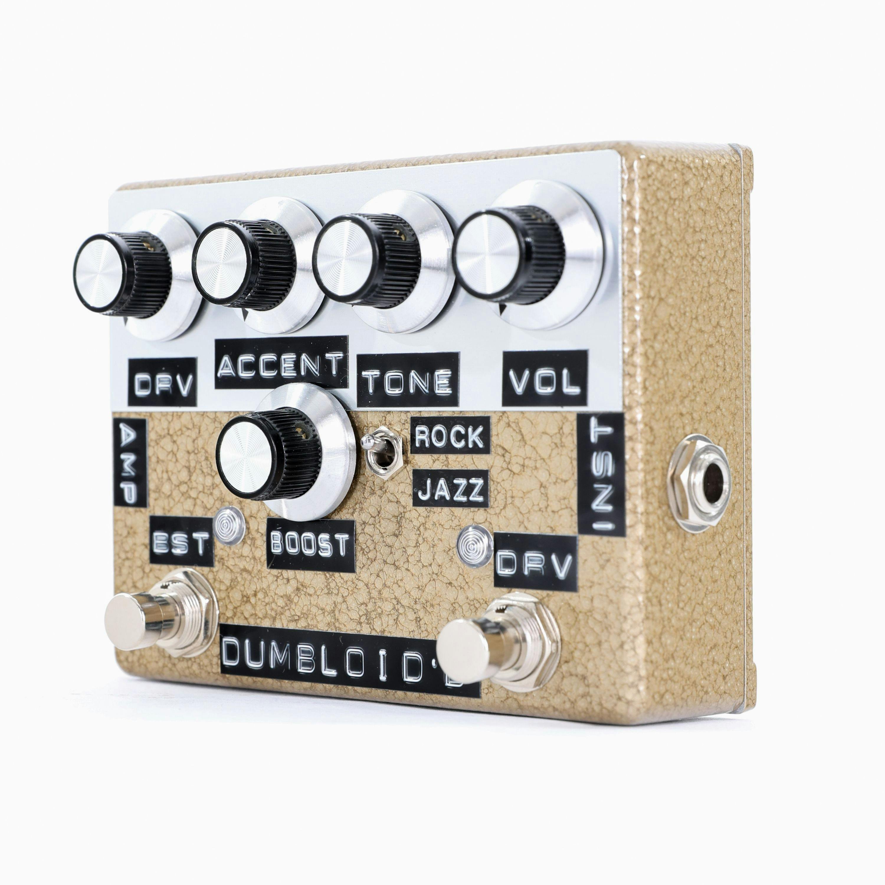 Shin's Music Dumbloid Boost Overdrive Pedal in Gold Hammertone